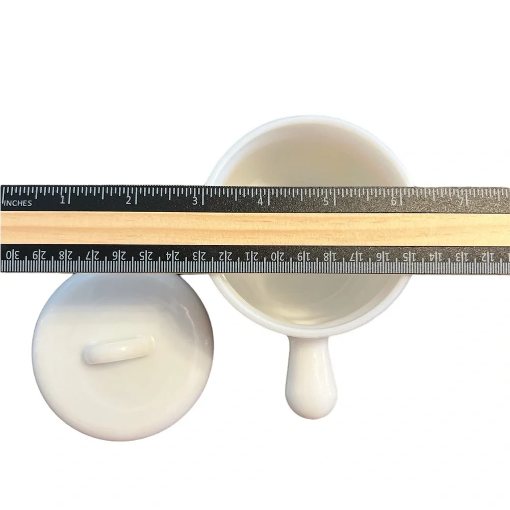 1970´s Avon patchwork print milk glass candle holder/trinket dish